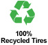 100% Recycled Tires